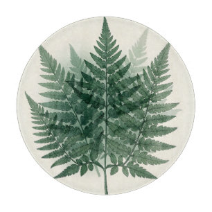 Elegante grüne Farnwedel Botanisch  Schneidebrett