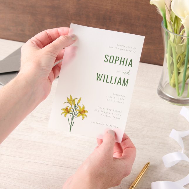 Elegante Grüne Florale Hochzeit (Handgehalten)