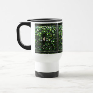 Elegante, grüne gestanzte Tasse