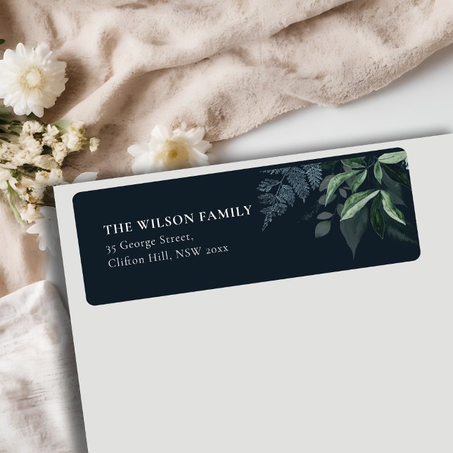 Elegante Grüne goldene Rahmen-Adresse der Marine (Von Creator hochgeladen)