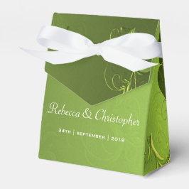 Elegante Grüne Hochzeit Geschenkschachtel