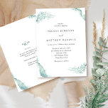 Elegante, grüne Hochzeit mit Aquarellfarben Einladung<br><div class="desc">Elegante und einzigartige Hochzeitseinladung mit zarten Aquarellfarben in einer harmonischen Mischung aus Salbei,  Nebel und grünen Farbtönen und exquisiten,  handgezeichnet Blumendetails. Die Rückseite der Karte weist die gleichen zarten Aquarellfärbungen von vorne auf. Ein Teil unserer Kollektion "Silver Sage Watercolor" mit den zur Verfügung stehenden Produkten für die Koordination.</div>
