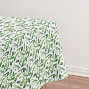 Elegante grüne Wasserfarben Tischdecke
