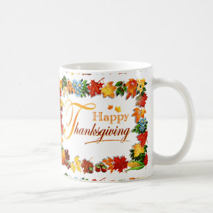 Elegante Grüße zum Erntedankfest Tasse