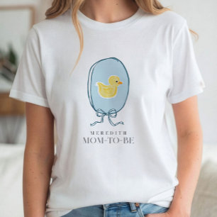 Elegante Gummiente Fürwerdende-Mama-Baby-Party T-Shirt