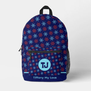 Elegante Gunst Gabe Mit Monogramm School Backpack Bedruckter Rucksack