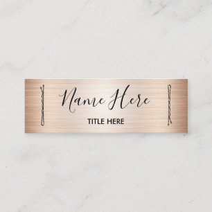 Elegante Haar-Stylist-Geschäfts-Karte mit Mini Visitenkarte