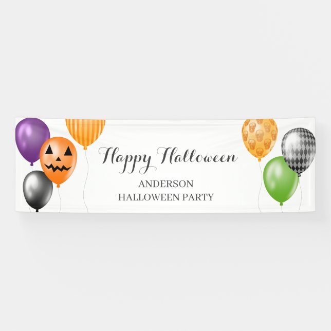 Elegante Halloween-Party  Banner (Horizontal)