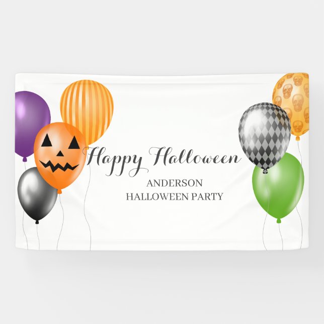 Elegante Halloween-Party  Banner (Horizontal)
