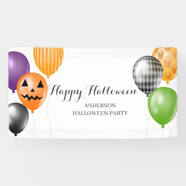 Elegante Halloween-Party  Banner (Horizontal)