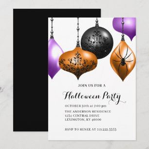 Elegante Halloween-Party Einladung
