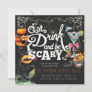 Elegante Halloween-Party-Einladung Feiertagskarte