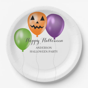 Elegante Halloween-Party Pappteller