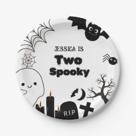 Elegante Halloween-Party Pappteller