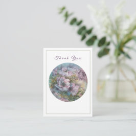 Elegante handbemalte Blumenkarte Mitteilungskarte