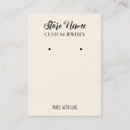 Elegante handgefertigte Ohrmarkierung Visitenkarte