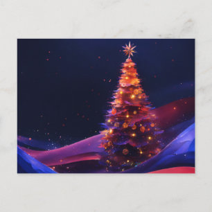Elegante handgefertigte Weihnachtskarte Postkarte