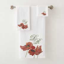 Elegante handgemalte rote Pupes Monogram-Initys