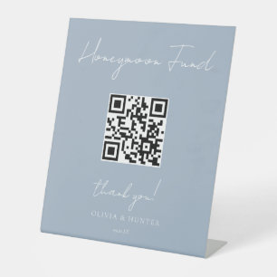 Elegante handgeschriebene Hochzeitsflitterwochenze Sockelschild