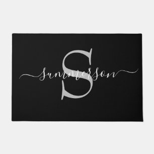 Elegante handgeschriebene Kalligrafie-Monogramm-Sc Fußmatte