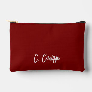 Elegante handgeschriebene Schrift personalisiert Zubehörtasche