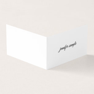 Elegante handgeschriebene Schrift saubere moderne  Visitenkarten