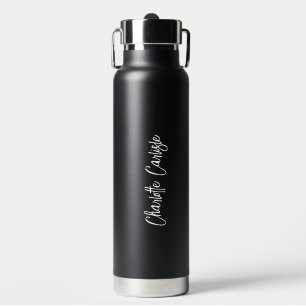 Elegante handgeschriebene Schrift Trinkflasche