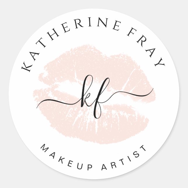 Elegante handgeschriebene Skriptkalligraphie - Ros Runder Aufkleber (Vorderseite)