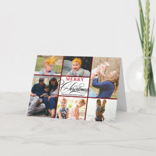 Elegante handgeschriebene Typografie   6 FotoColla Feiertagskarte