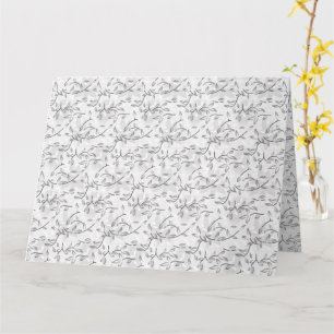 Elegante handGezeichnet botanische Kunst Karte