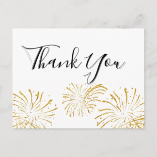 Elegante Handschrift Dankeschön Postkarte