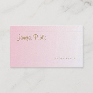 Elegante Handschrift kalligrafiert Trendy Template Visitenkarte