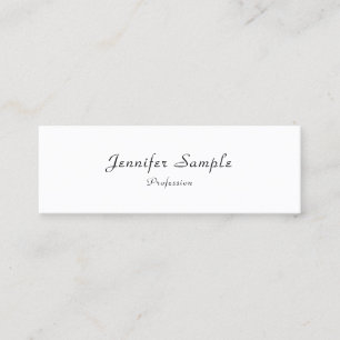 Elegante Handschrift Minimalistisch Beruflich mode Mini Visitenkarte