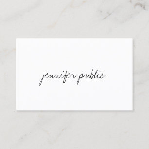 Elegante Handschrift Moderne Minimalistische Vorla Visitenkarte