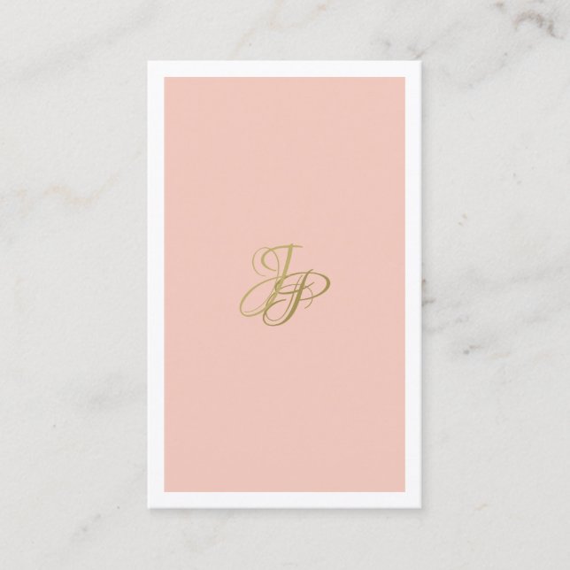 Elegante Handschrift Monogram Modern Template Visitenkarte (Vorderseite)