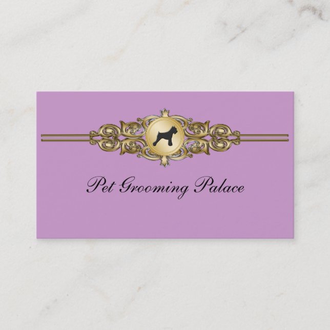 Elegante Haustier-PflegenVisitenkarten Visitenkarte (Vorderseite)