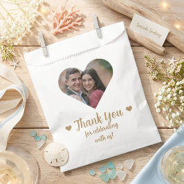 Elegante Heart Foto Gastgeschenk Hochzeit Bag Geschenktütchen