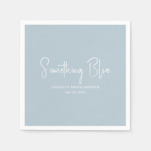 Elegante Hellblaue Brautparty Serviette