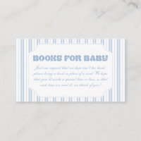 Elegante hellblaue gestreifte Musterbücher für Bab