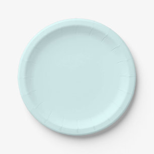 Elegante, helle blaue Papierplatte Pappteller