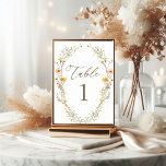 Elegante, hellgelbe Wildblumen Hochzeit Tischnummer<br><div class="desc">Genießen Sie den Luxus mit unserer hellgelben Wildblume Hochzeitseinladung,  die mit den besten Materialien und Liebe zum Detail gestaltet wurde. Erleben Sie die Umgebung mit diesem Statement-Stück,  das alle Ihre Hochzeitsgäste beeindrucken und begeistern wird.</div>