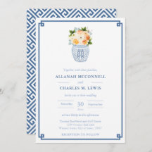 Elegante Herbst-Blume Ginger Jar Wedding