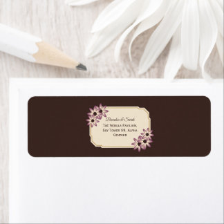 Elegante Herbst-Blumen-Hochzeitseinladungsvorlage