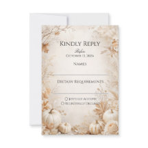 Elegante Herbst-Kürbis-Hochzeit