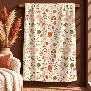 Elegante Herbst Staubgrün Kupfer Regenbogen Decke