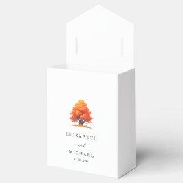 Elegante Herbsthochzeit Rustikale Herbstbaum-Hochz Geschenkschachtel