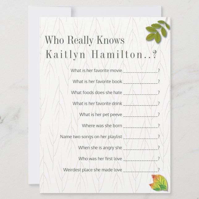 Elegante Herbstinsel Wunderbare Minimalistische Ho (Vorderseite)