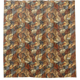 Elegante Herbstlaube aus festem Glas - Rustikaler Duschvorhang