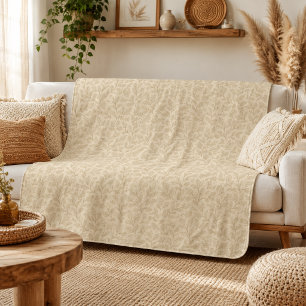 Elegante Herbstlaube Boho Minimalistisch Farmhou Sherpadecke