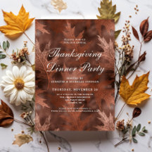 Elegante Herbstlaube Erntedank Dinner Party